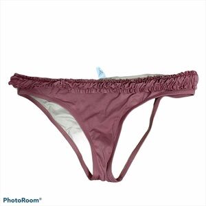 J.Crew Pink Ruffle Bikini Bottom Large Women’s